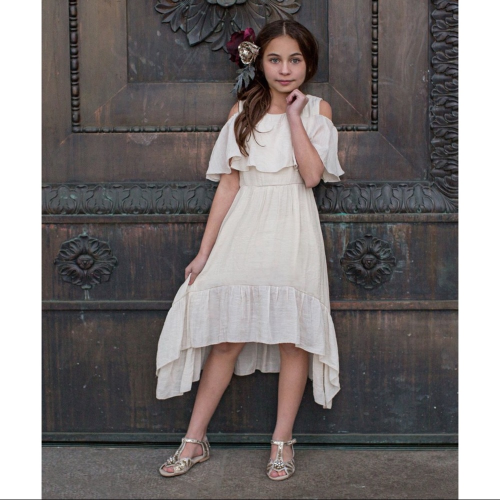 Joyfolie Tallulah cream dress
